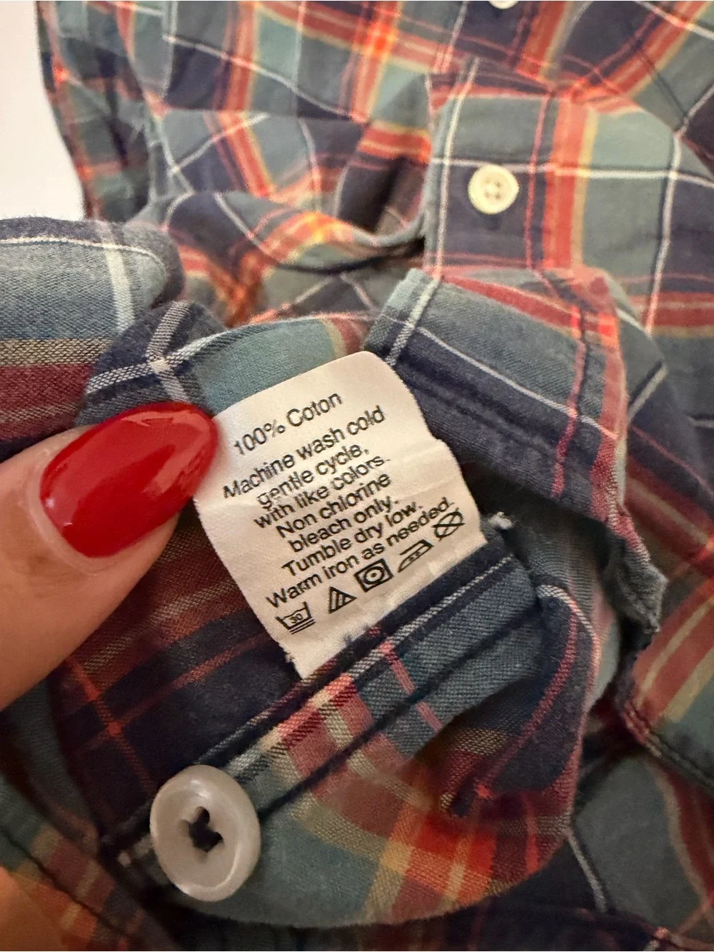 J.Crew Men’s Heathered Cotton Plaid Button Down Shirt M